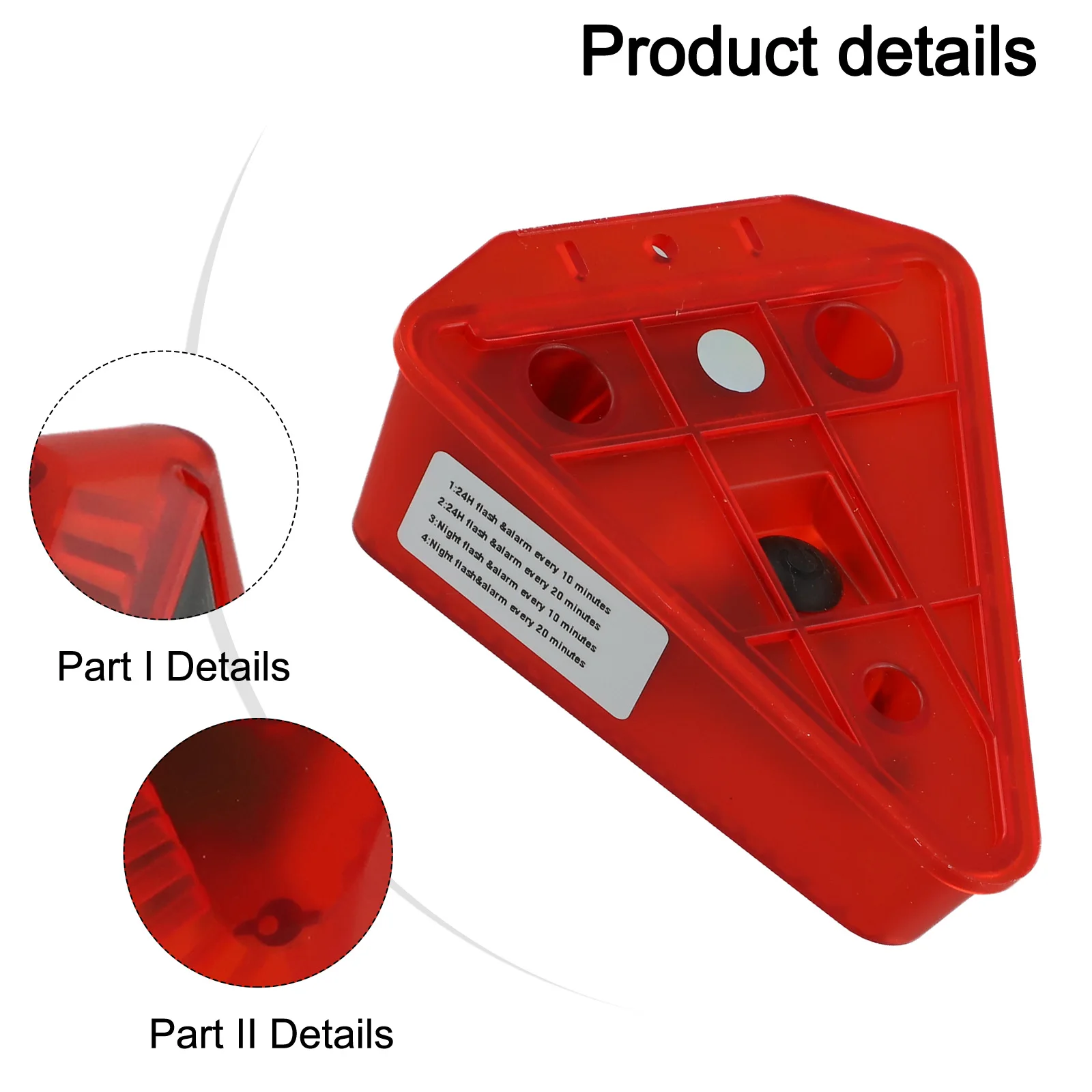 

6 LED Solar Light Solar Alarm Light Home Security All-weather Conditions Dog Barking Sound Environmentally Friendly