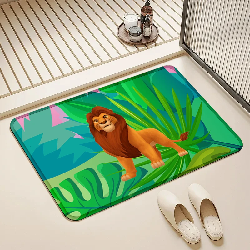 

Disney Lion King Simba Door Mat Non-Slip Absorbent Floor Rug for Home Kids Room Bathroom Kitchen Decor