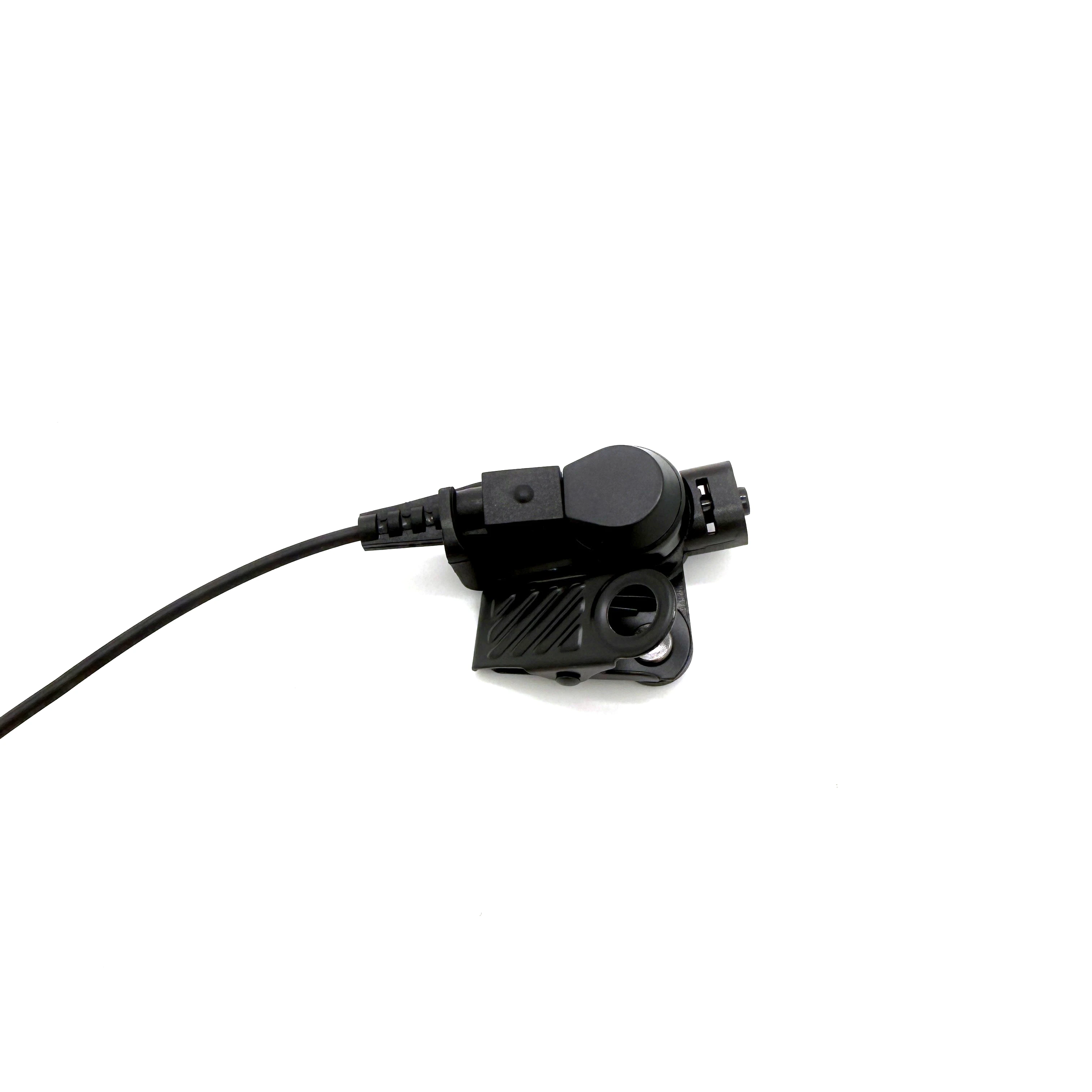 Headset Earpiece Mic for Hytera PD700, PD705G, PD780, PD785, PT580H Radios-PTT Button, Acoustic Tube, Comfortable Earbud view 2