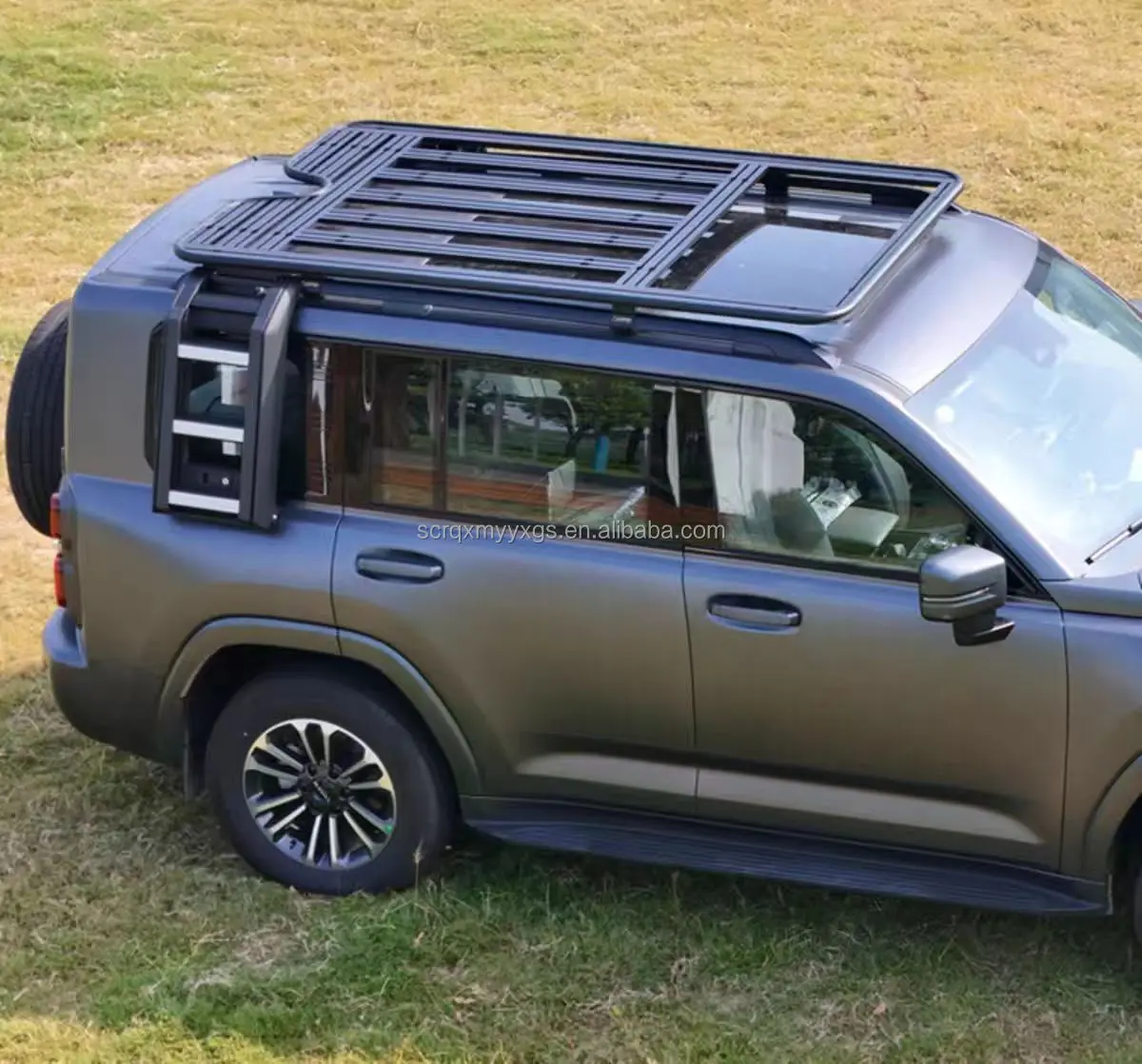 Aluminum Alloy Roof Rack With Sunroof Roof Luggage Platform For 2024 + GWM Haval H9 Accessories
