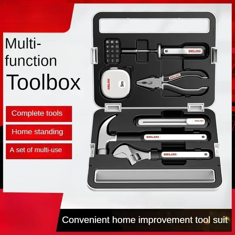 Deluxe Multi-functional Household and Automotive Tool Box Set A