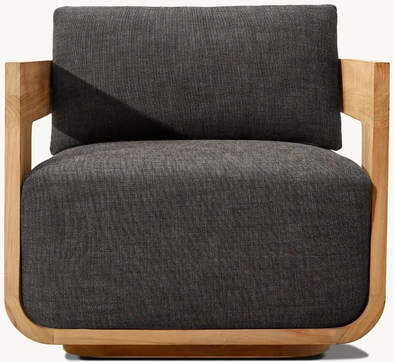 Modern design teak outdoor garden furniture durable extra thick cushion garden sofa