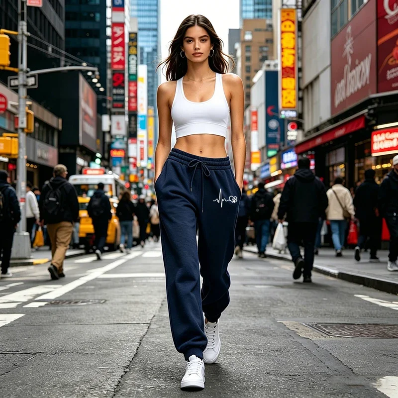 

New in Womens Sweatpants Casual Sports Fitness Pants Outdoors Gym Jogging Woman Clothes Trousers 2026 Fashion Street Sportswear