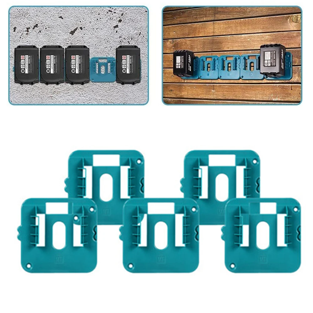 1/3/5pcs Battery Holder For Makita14-18V Durable Battery Organiser Supplies For Workbench Garage