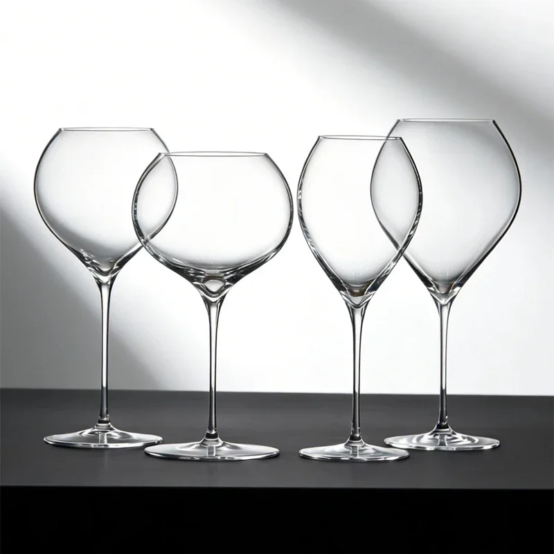 NLEHMANN Style 600ml Universal Bordeaux Wine Glass Crystal Glass Material Handmade Perfect Flawless Ball Shape Goblet