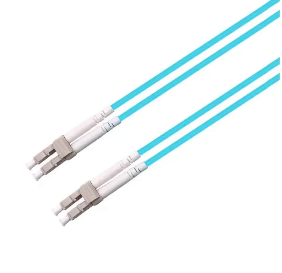 Duplex OM3 50/125 Multimode LC UPC to LC UPC Fiber Patch Cord LSZH Optical Cable For 10G Ethernet
