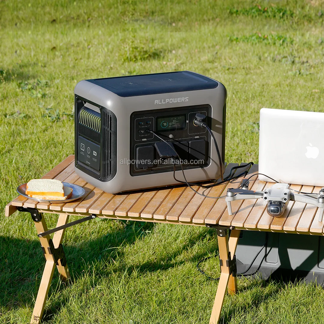 Outdoor Solar Generator Portable Ups Power Supply Station 1500W Generator System Power Banks 1152Wh Capacity view 3
