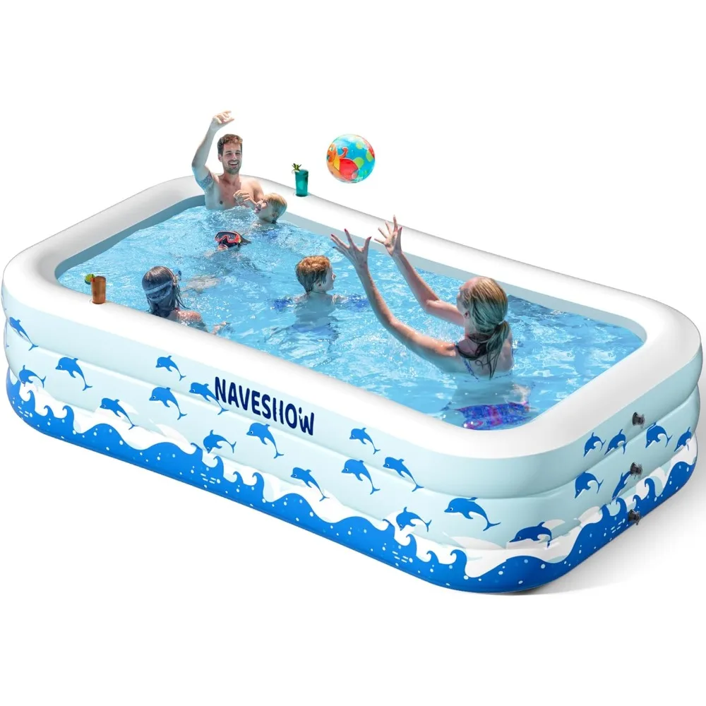 Inflatable Pool with Seats, Size:130