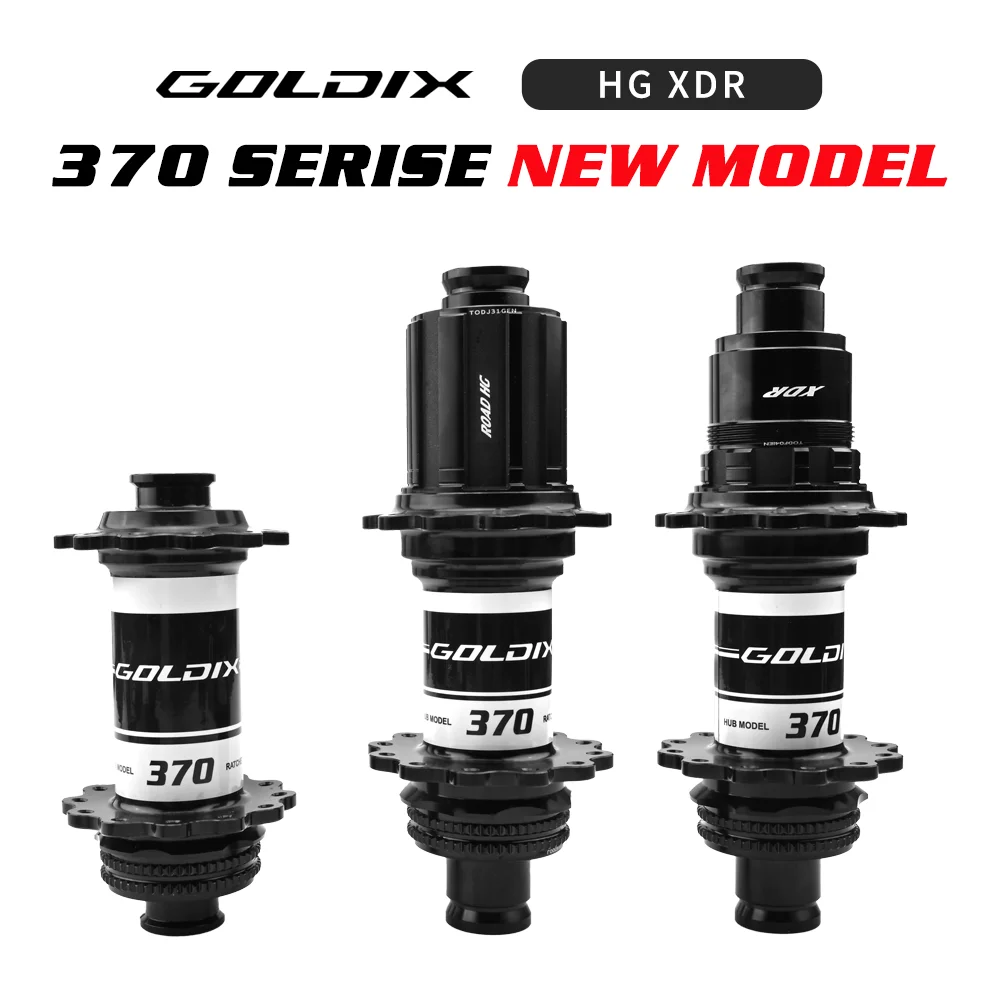

GOLDIX R370 Road Bike Hub 24Hole J-bend Spoke Center Lock Brake HG/XDR Hub Body Bearing 36T Ratchet For Gravel ROAD Bike