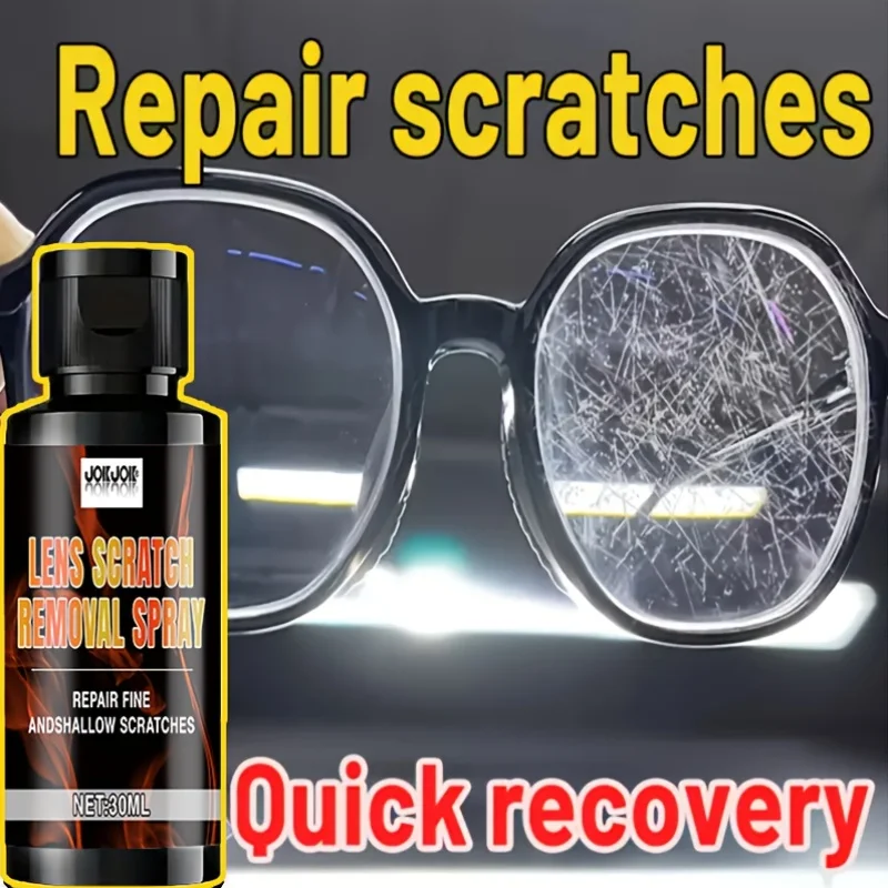 Glass Scratch Repair, Restoring Clarity and Smooth Surface Effect, Suitable for Car Windows, Windshields, Eyeglass Lenses, Etc.