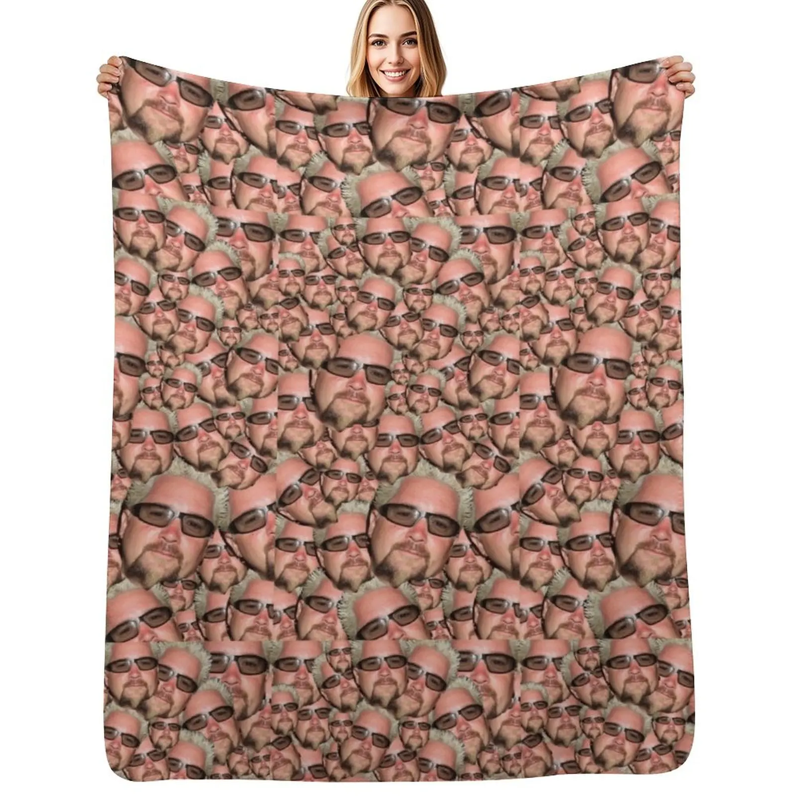 

Guy Fieri Face Throw Blanket Luxury Throw Travel Thin Vintage Blankets
