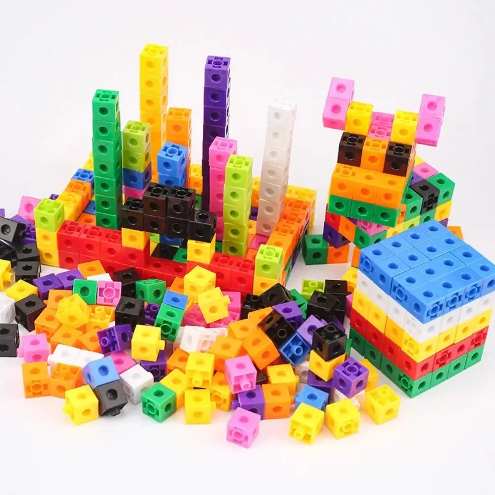 

100Pcs/Set 2x2x2CM Square Cube Shape Building Blocks Educational Toys For Children Kids DIY Assembling Blocks Bricks Model Toys
