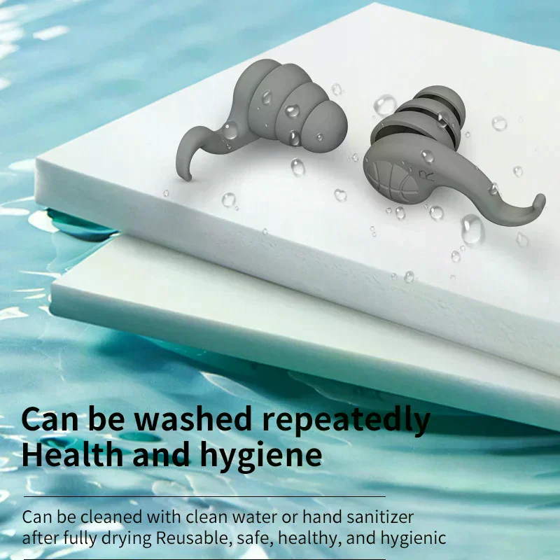 Earplugs For Sleeping Soft Silicone Ear Muffs Noise Protection Travel Reusable Protection Sound Blocking Ear Plugs Soundproof