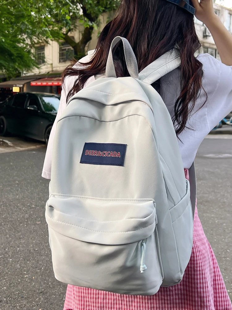 

Bla Basic Large Capaci Bapa ex Lightweight Dual oulder Simple Match High School College Students Bookbag