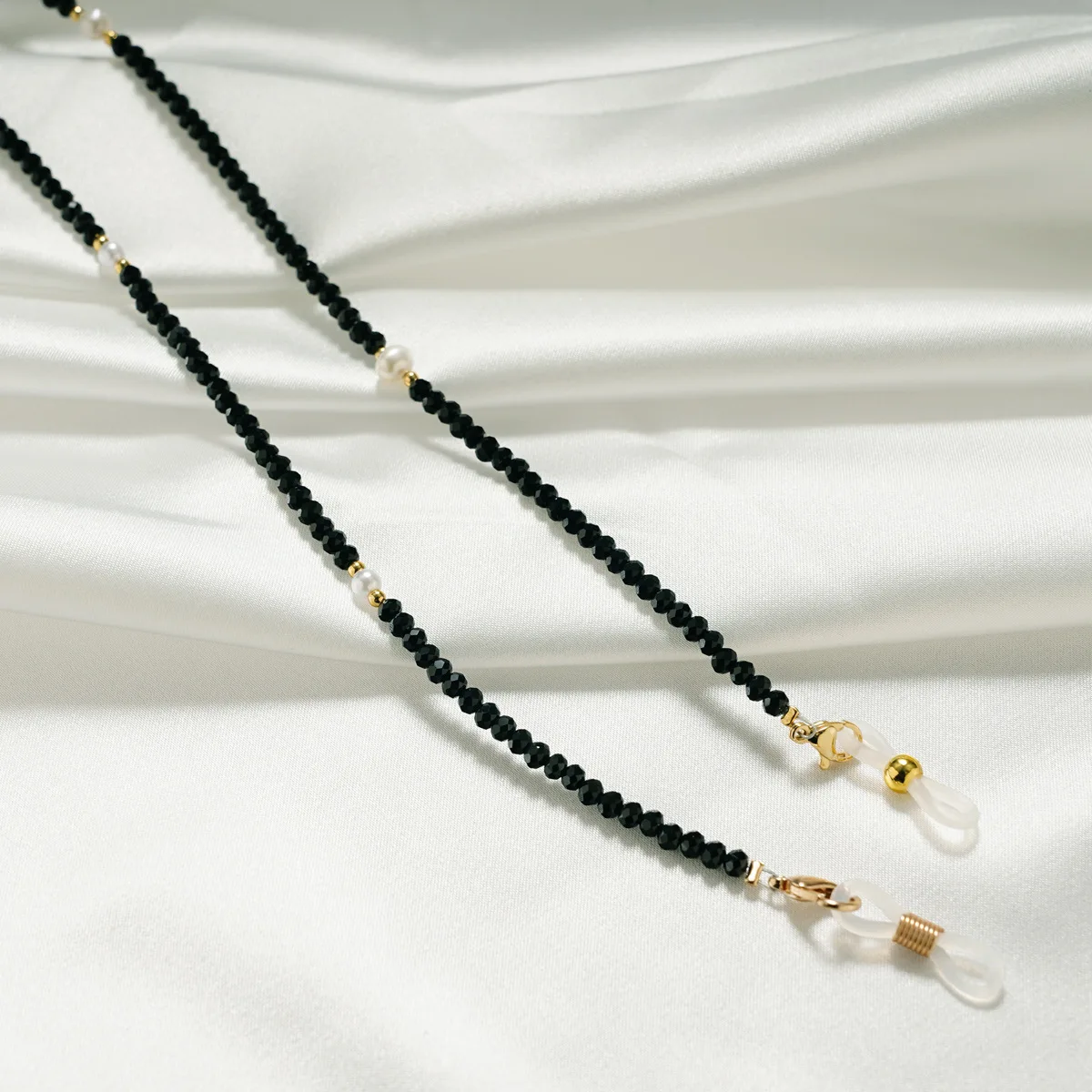 Perle Kristall Gläser Kette Damen Modische Sonnenbrille Lesebrille Auge Hängende Kette Hängendes Seil Einfaches Design