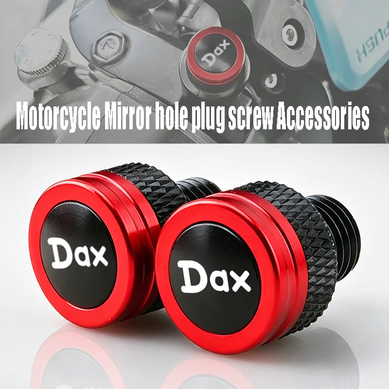 

For HONDA DAX125 ST125 ST 125 2022-2023 DAX 125 Motorcycle Accessories M10*1.25 Aluminum Screws Bolts Mirror Hole Plugs Cap