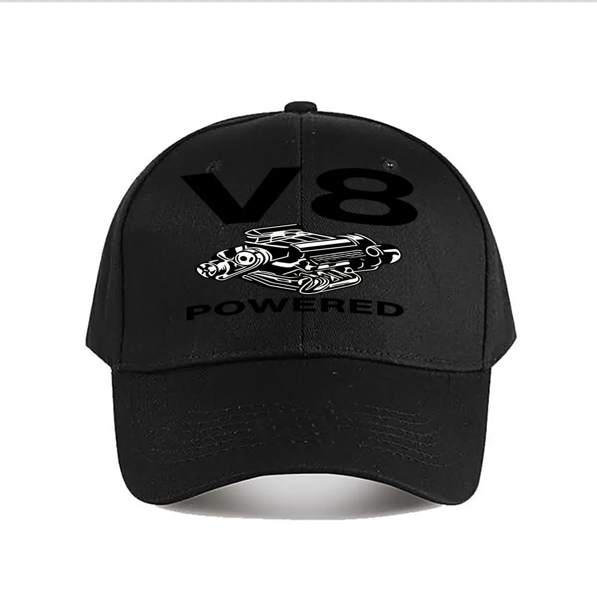 V8 Engine Powered Graphic Baseball Cap Fashion Men Sunhat Women's Outdoor Sports