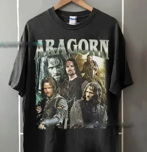 Aragorn T Shirt Vintage 90' Classic Bootleg long or short sleeves