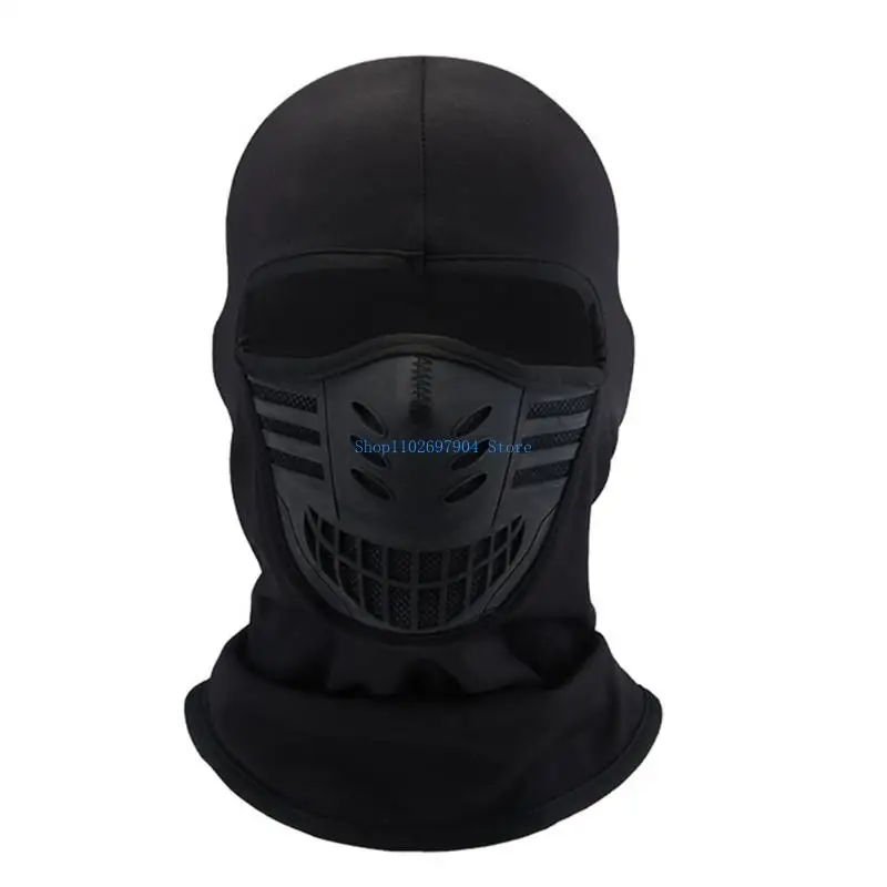 N7YF Commuters Balaclava Face Mask for City Ride Punk with Windproof Feature Full Face Cover Warm Breathable Head Cover