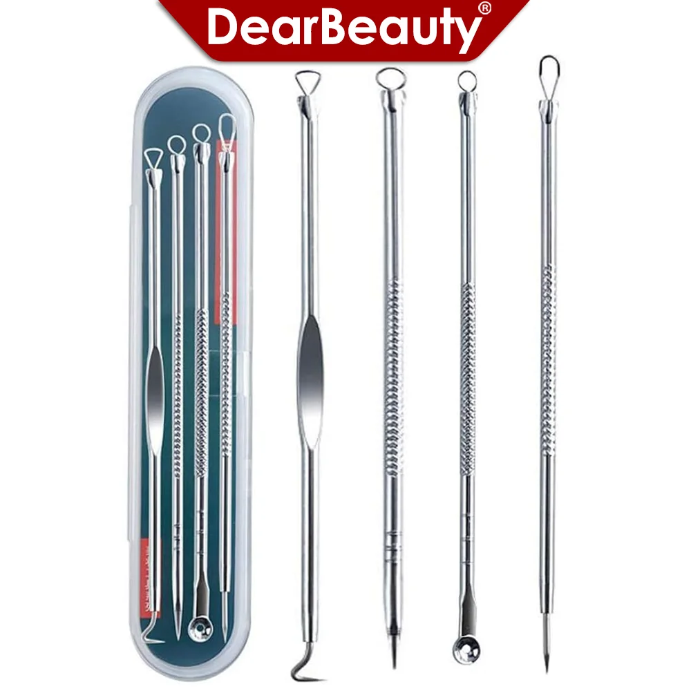 4 sztuk/zestaw środek do usuwania zaskórników trądzikowych Comedone czarna plama pryszcz środek do usuwania skaz pielęgnacja skóry kobiety uroda leczenie trądziku środek do oczyszczania porów