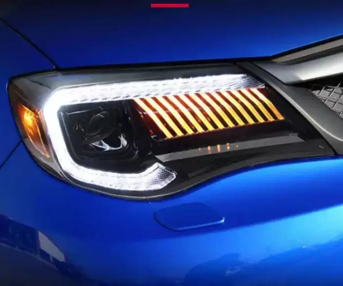 

Автомобильные светодиодные фары для Subaru Impreza WRX 08-14 DRL, дневные ходовые огни, указатель поворота, линза проектора