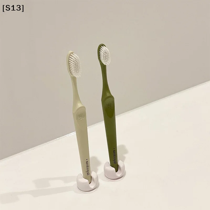 1/4Pcs Simple Toothbrush Holder With Suction Cup Wall Mounted Tooth Brush Storage Organizer Rack Bathroom Accessories[S13]
