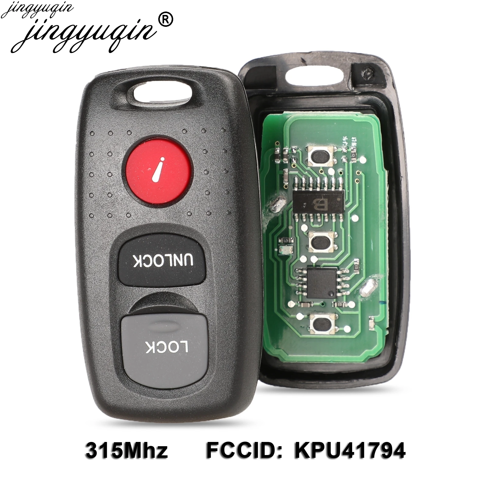 

Jingyuqin 3 Buttons KPU41794 314Mhz For MAZDA 3 6 MPV Protege 5 Remote Car Key Smart Keyless Entry Case Fob