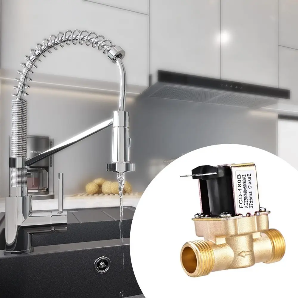 3/4” 1/2” Electric Solenoid Magnetic Valve DC 24V AC 220V DC12V Normally Closed Brass Water Control Magnetic Switching