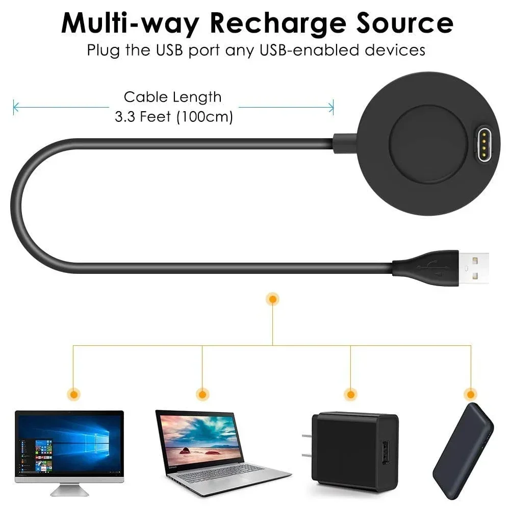 2025 Charger Dock for Garmin Fenix 5 5S 5X 6 6S 6X 6Pro 7 7X Plus 8 / Venu 2 2S Sq Vivoactive 3 4 Charging Cable Stand Station