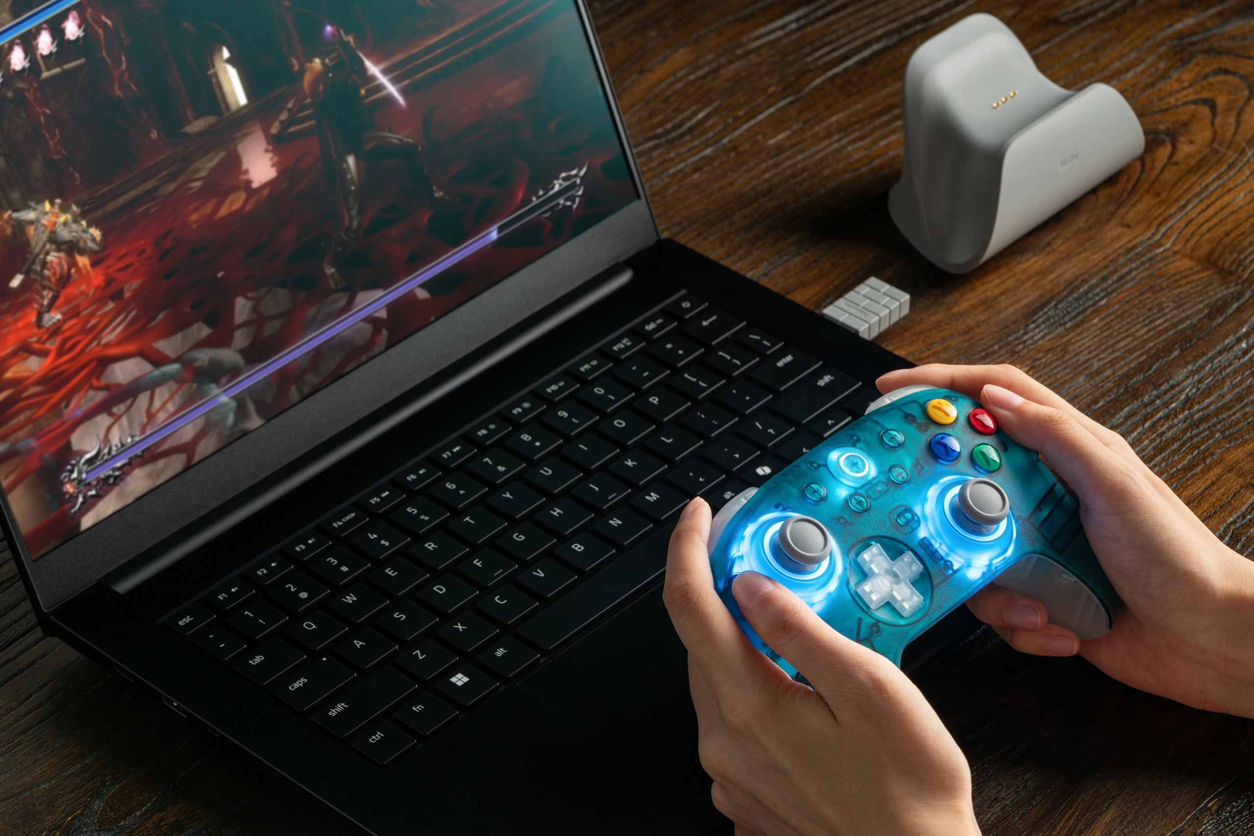 8BitDo Ultimate 2 Wireless Controller for Windows PC, Apple, Steam & Android,Gaming Controller TMR Joysticks 1000Hz Polling Rat