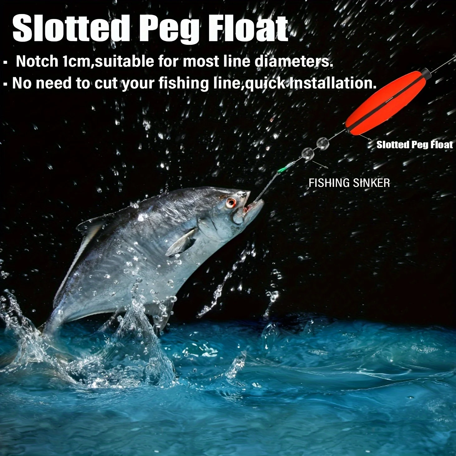 YOTO Peg Floats – Flotadores ranurados de espuma para Santee Rig - imagen 4