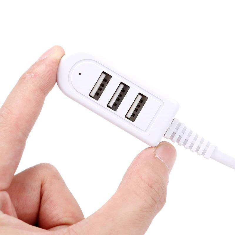 1.2M USB Cable Extension Charger Line Hub More Than Splitter New Style 3 USB HUB Charging Cable Fast Charge USB Extension