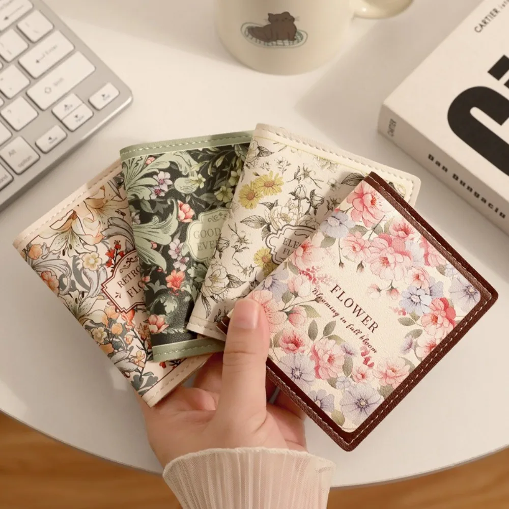 Monedero portátil de gran capacidad de cuero PU, Mini billeteras ligeras, tarjetero impermeable para mujer