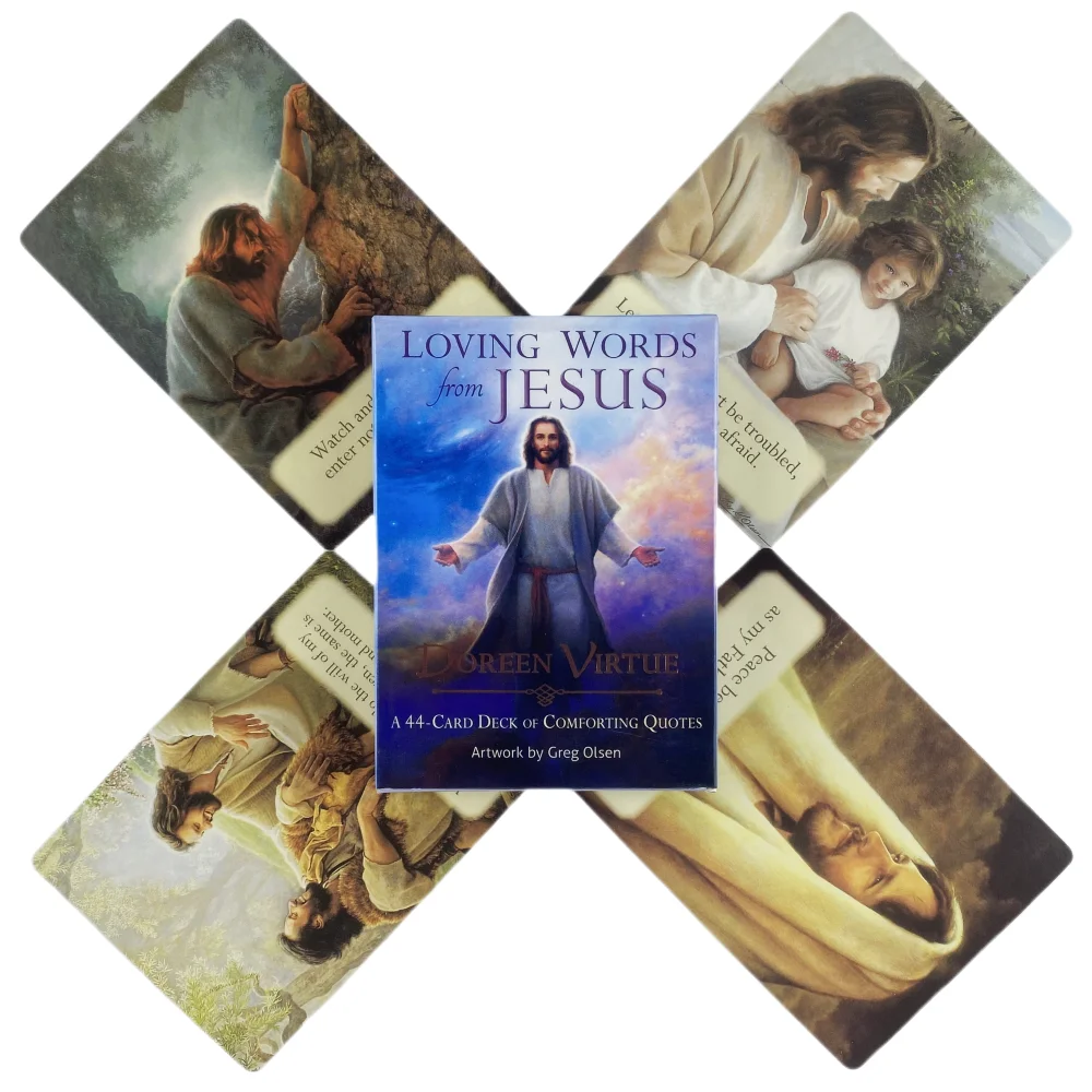 Loving Words From Jesus Oracle Cards A 44 Tarot English Visions Divination Edition Deck Borad Playing Games