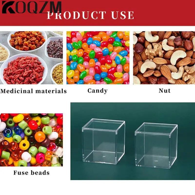 Clear Acrylic Gift Box Organic Acrylic Glass Plastic Storage Party Packaging Organizer Box Home Office Use Square Flip Top Box