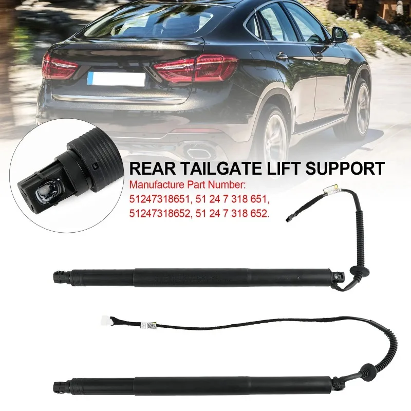 

51247318651 51247318652 Rear Tailgate Power Lift Support for BMW X6 F16 F86 SUV 2014-2019 Electric Trunk Hatch Strut Single Plug