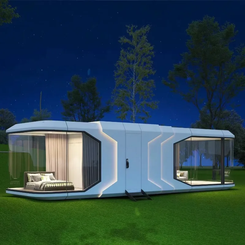 مستودع كبسولة الفضاء المتكامل Apple Mobile Board House حاوية جاهزة منزل صغير