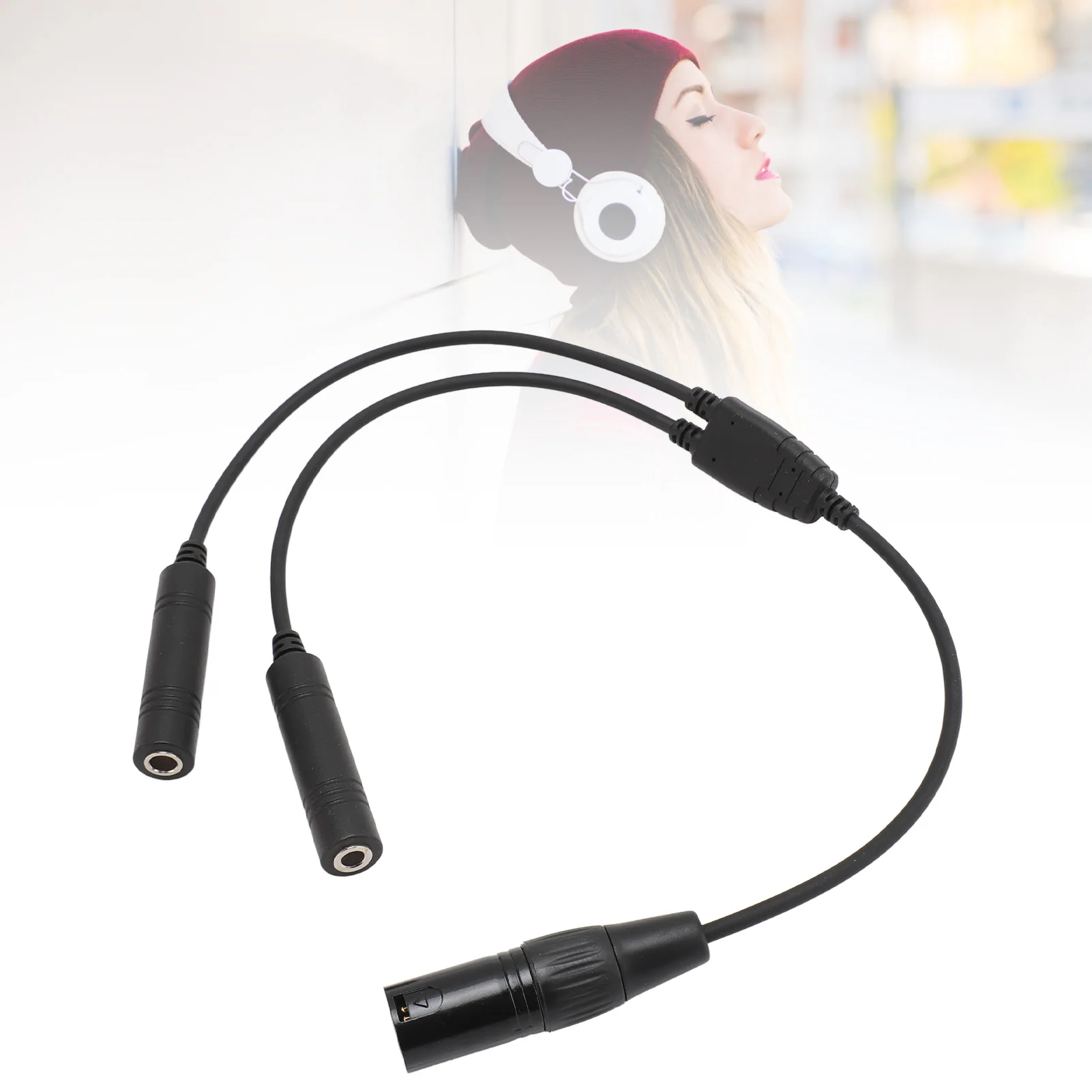 Aviation Headset Adapter Stable Performance Plug and Play Aviation Headphone Cable  for Most Of Aviation Headsets