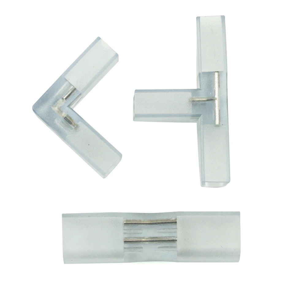 I L T Shape Connector 2Pin 4Pin Neon Strip 8X16mm 9X18mm Solderless Wire Connectors For SMD 2835 Single Color/RGB Neon Light