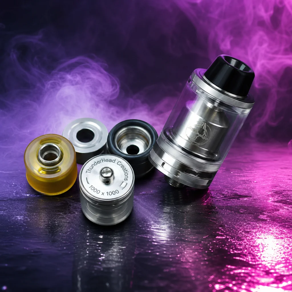 

Wolf Coolvape Taifun GT IV RTA Bellcap - PC POM Material Top-Filling Atomizer for Taifun GT4