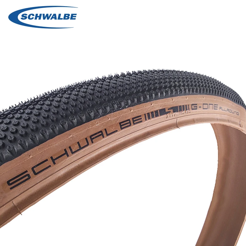 SCHWALBE Original G-ONE ALLROUND 700x35C 700x40C Tubeless Brown Sidewall Folding Tire for Road XC Gravel MTB Bike Cycling Parts