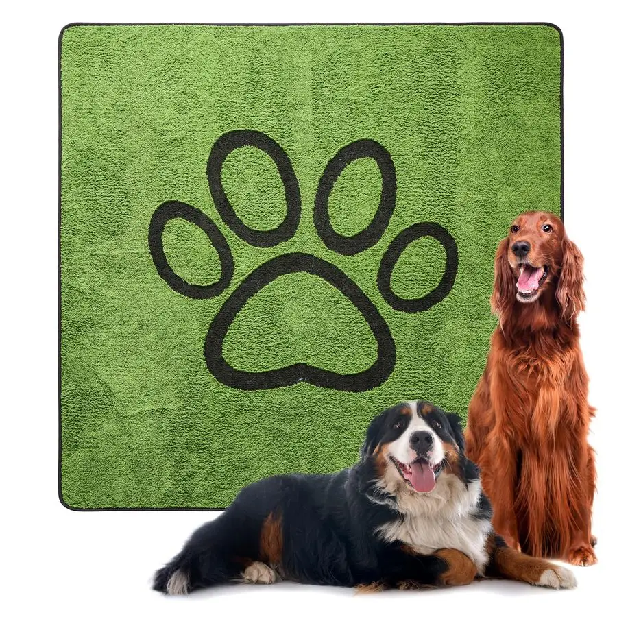 

Многоразовые пеленки для собак, 1 упаковка, супервпитывающие и непромокаемые моющиеся пеленки для щенков с мягким зеленым верхним слоем, для приучения к туалету, C