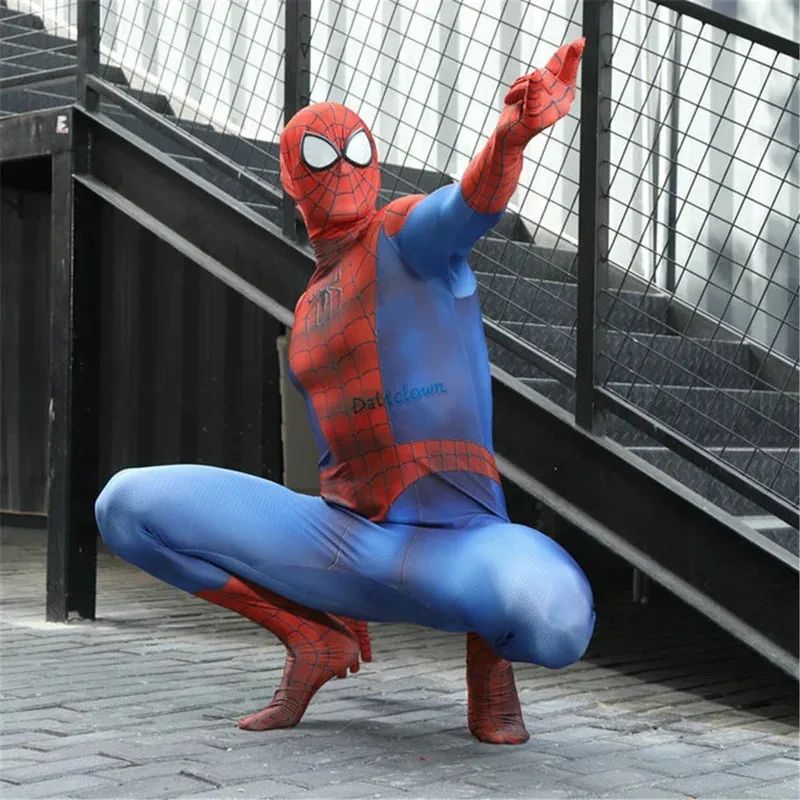 

2025 yiyi High Quality Amazing Miles Morales Suit Adults Kids Peter Parker Superhero Cosplay Costume Full Bodysuit Jumpsuit Zent