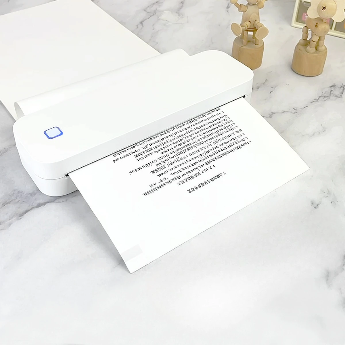 Thermal A4 Portable Printer Wireless Printing with Special Pattern for Office Documents