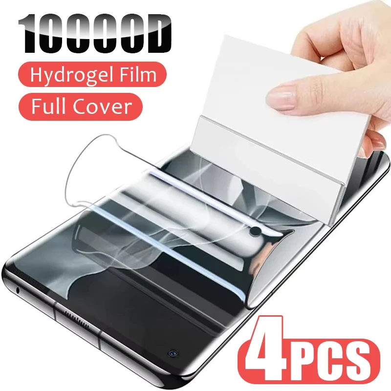 1-4Pcs Full Cover Hydrogel Film For Oppo A96 A95 A94 A92 A78 A74 A56s A58 A57 A56 A54 A55 A54s A53 A16 4G 5G Screen Protector