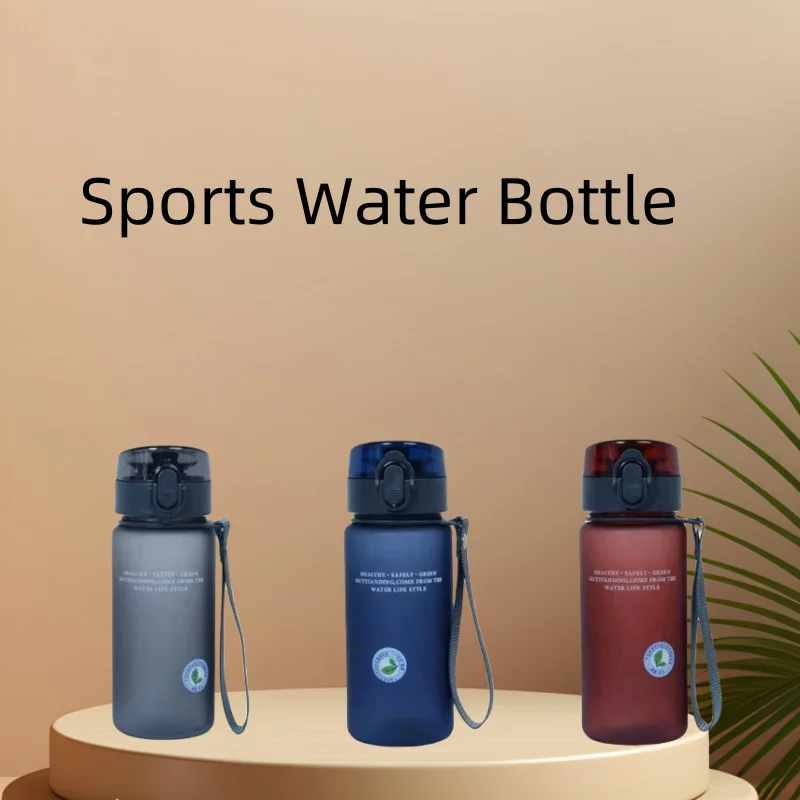 Botella de agua deportiva a prueba de fugas sin BPA, alta calidad, para viajes, senderismo, portátil, mis botellas de bebida favoritas, 400ml