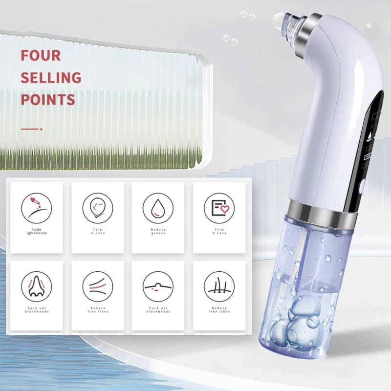 جديد وصول 2025 حار بيع فقاعة صغيرة مزيل الرؤوس السوداء نظافة دورة المياه البثرة الكهربائية فراغ مزيل الرؤوس السوداء #5