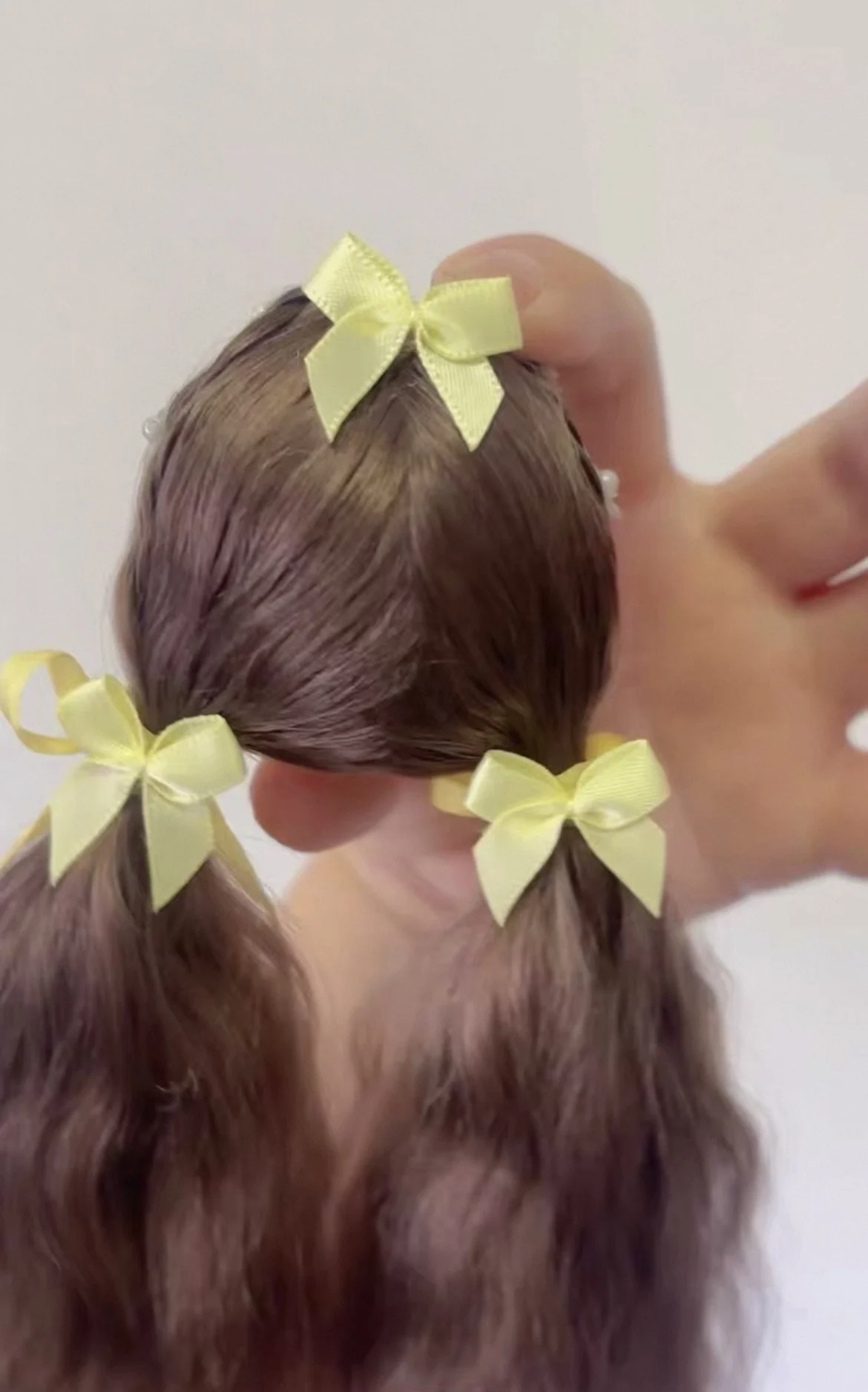Hair for doll 14cm ob11 wig 5-6