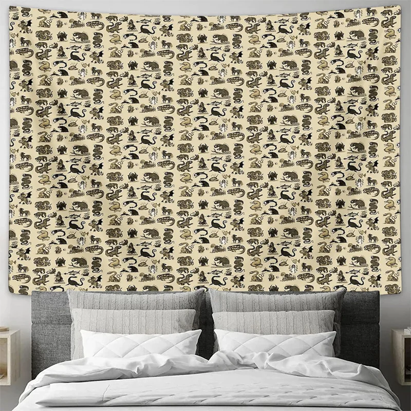 البوهيمي نسيج الجدار الشنق ديكور الغرفة الجمالية خمر الأزهار جدار الفن طبيعة المشهد المنسوجات المنزل النوم جدار تغطي Got #3