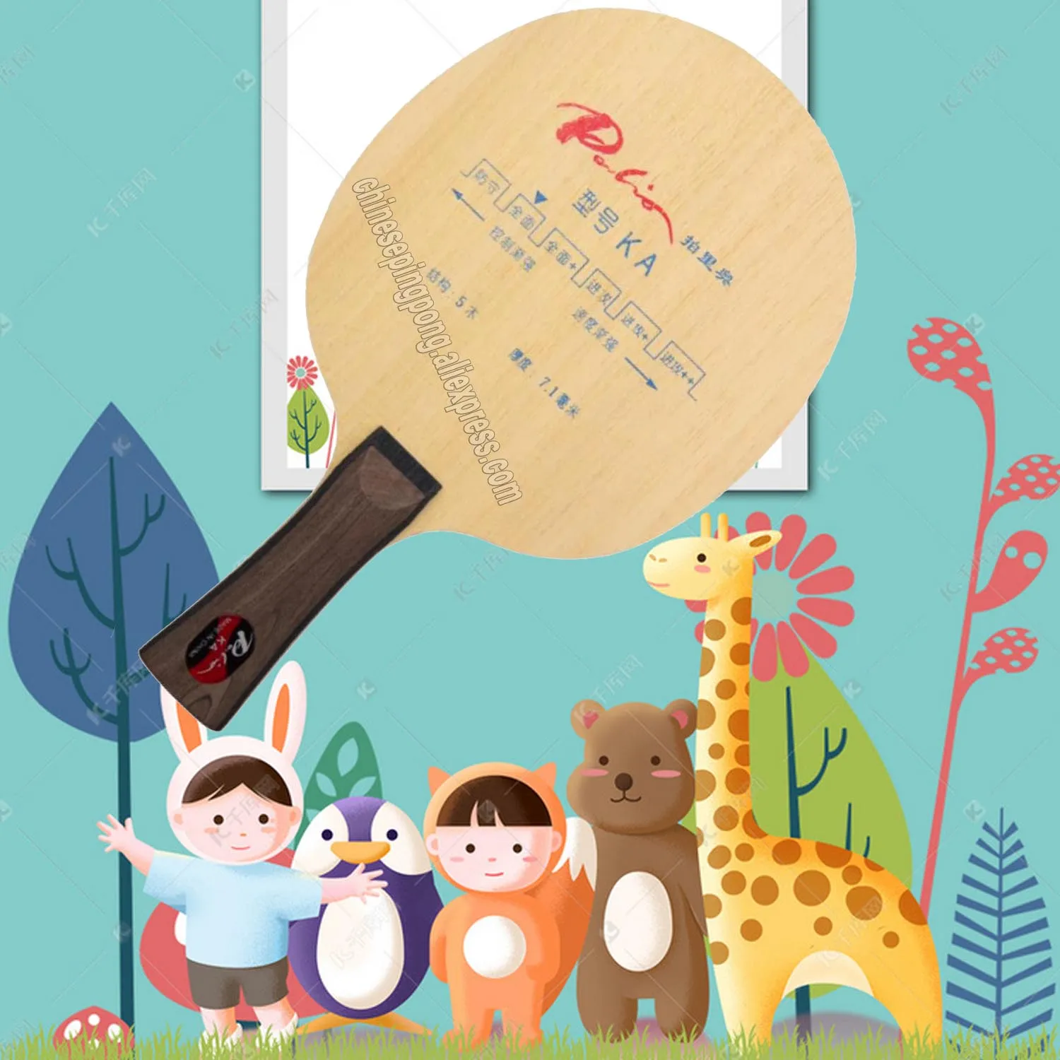 

Palio KA K A table tennis blade pure wood 5 ply allround good for new player training racket ping pong game K-A